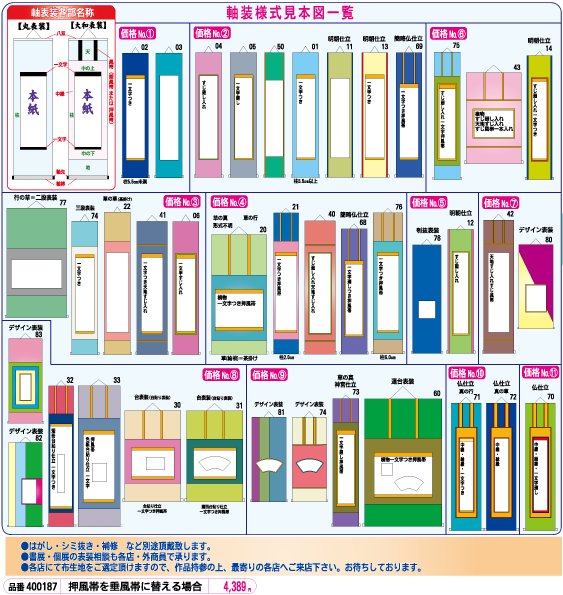 軸装 価格表